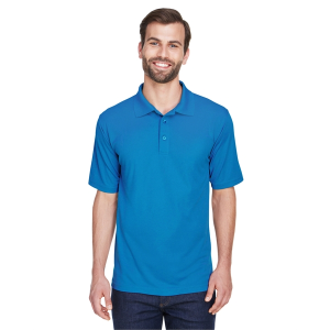 UltraClub Men's Cool & Dry Mesh Pique Polo